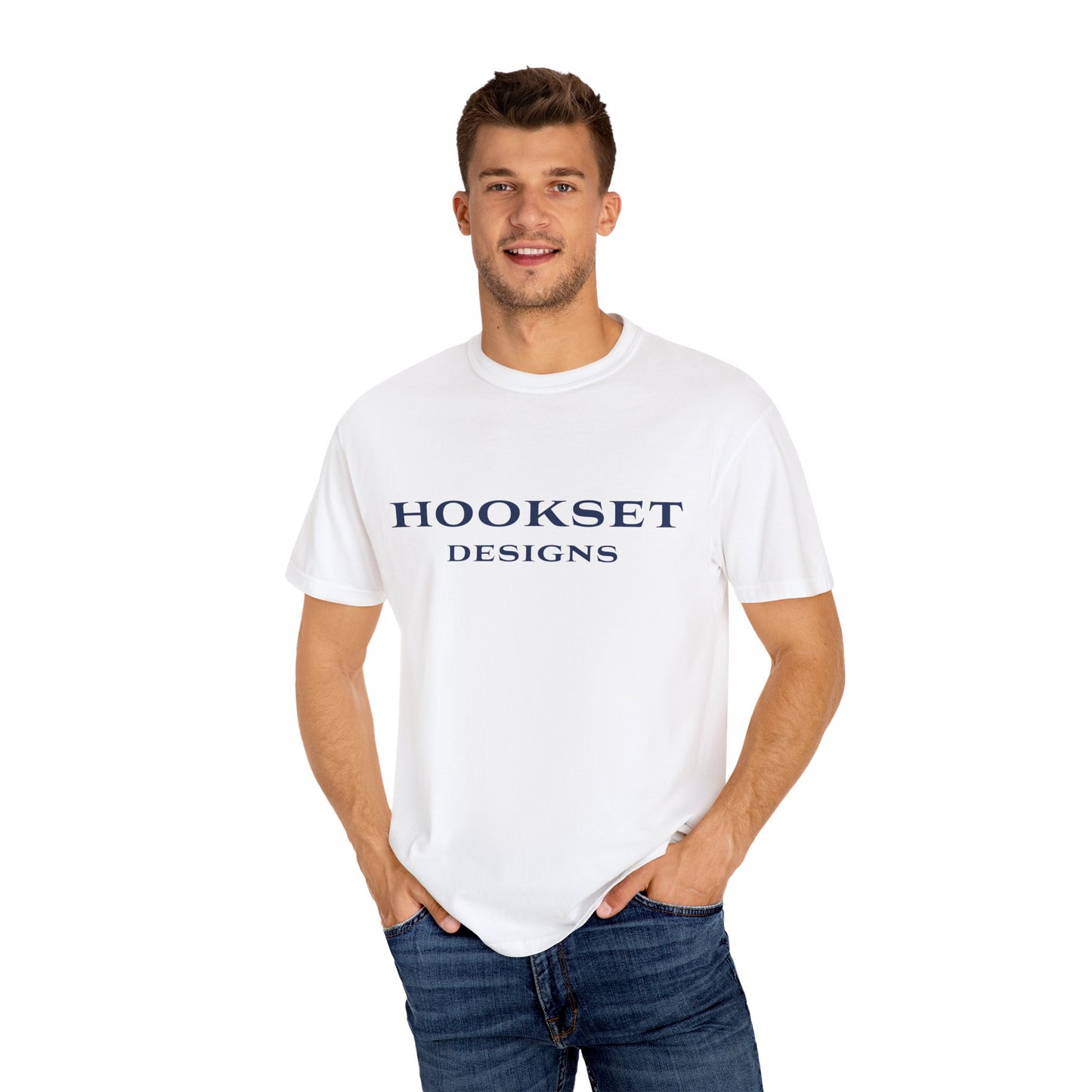 Hookset Designs Flagship Logo Garment-Dyed T-shirt