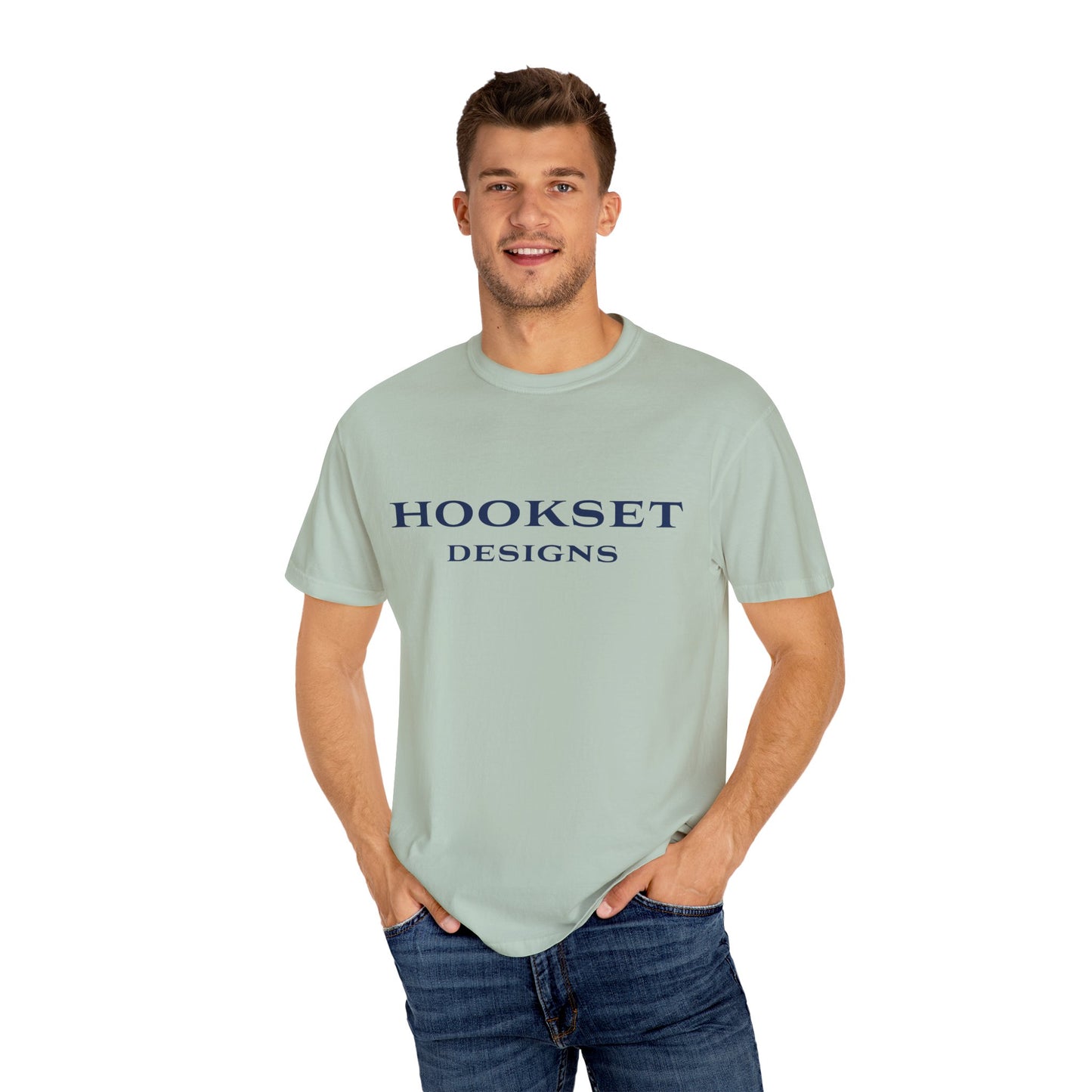 Hookset Designs Flagship Logo Garment-Dyed T-shirt