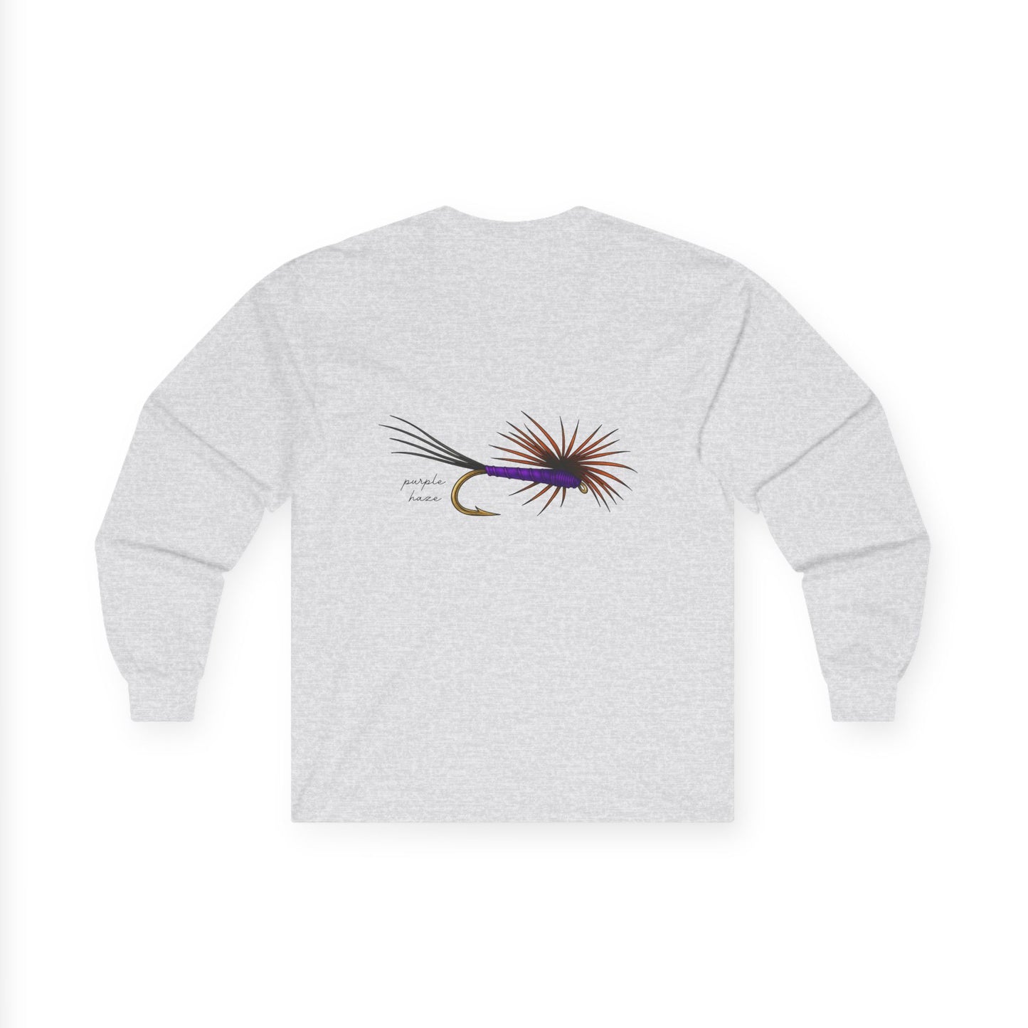 Purple Haze Dry Fly Original Design Tee Shirt - Unisex Ultra Cotton Long Sleeve Tee