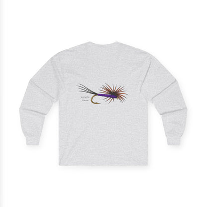 Purple Haze Dry Fly Original Design Tee Shirt - Unisex Ultra Cotton Long Sleeve Tee